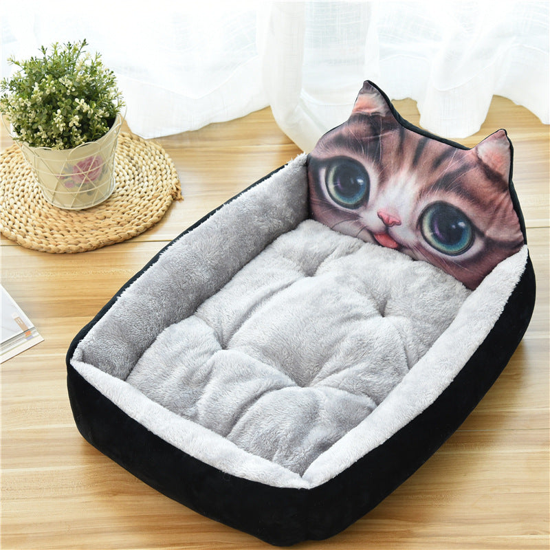 Large Pet Cat Dog Bed  Colors Warm Cozy Dog House