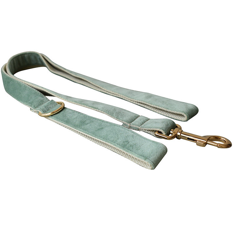 Mint Green Dog Collar Leash