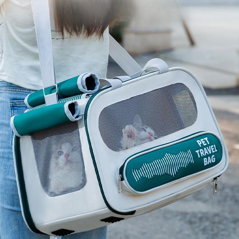 Pet Bag Soft Sided Collapsible Portable Travel Carrier