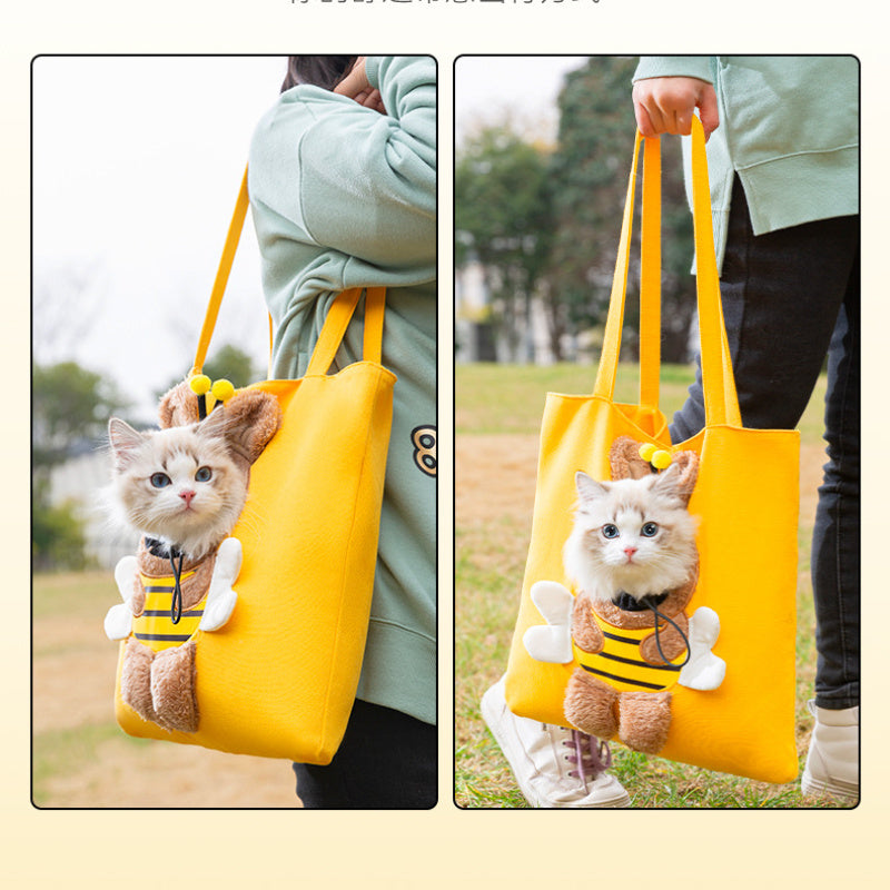 Little Bee Design Cat Dog Carrier Bags Portable