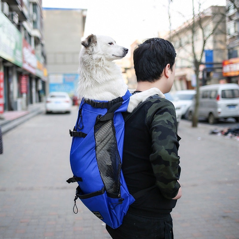 Pet Dog Carrier Bag Carrier Backpack Out Double Shoulder