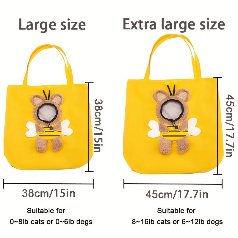 Little Bee Design Cat Dog Carrier Bags Portable